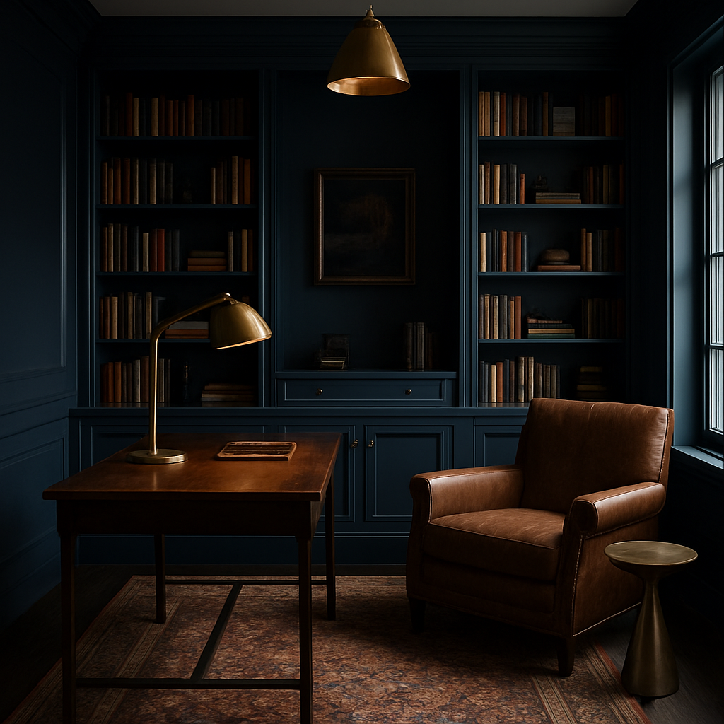 Room designed by Field & Form featuring Hale Navy